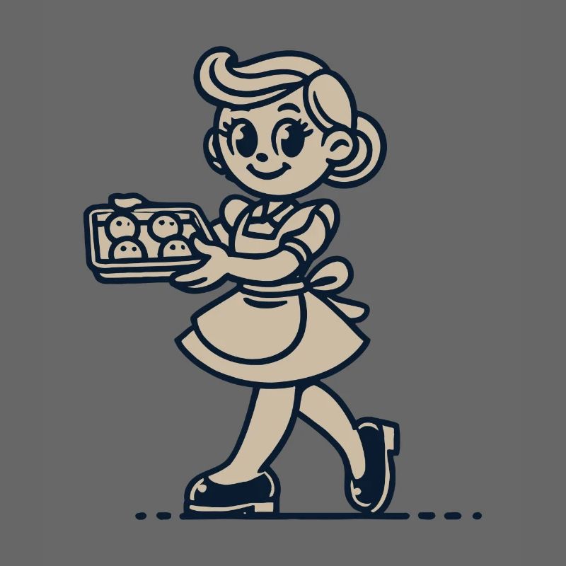 Cuisinier joyeux avec des biscuits