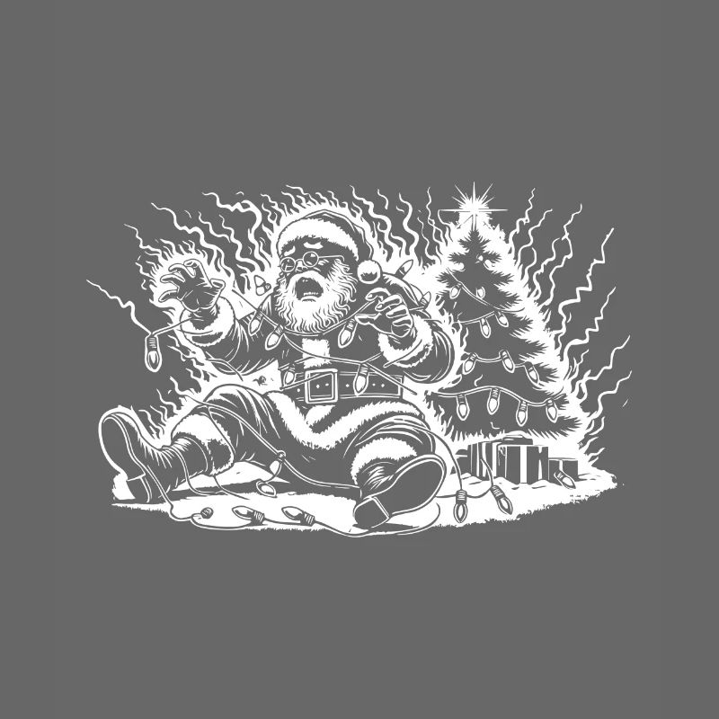 Weihnachtsmann Stromschlag Am Baum