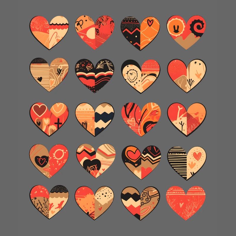 Herz Muster Herzmuster Valentinstag Geschenk