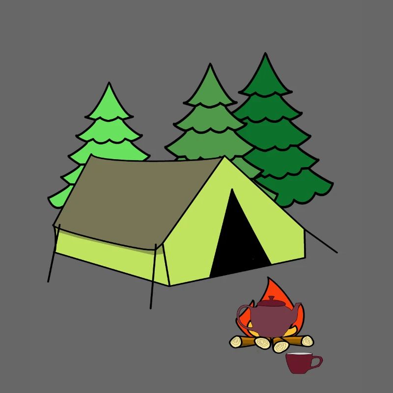 Feu de camp Tente de feu Camp Camping Camping