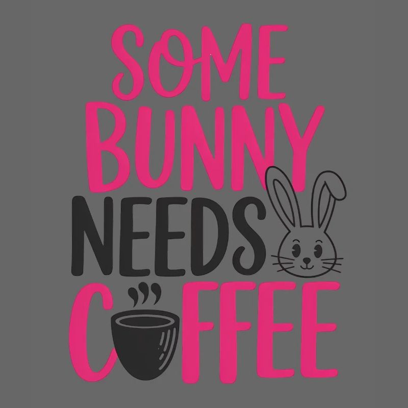 Funny Easter Bunny Coffee Design