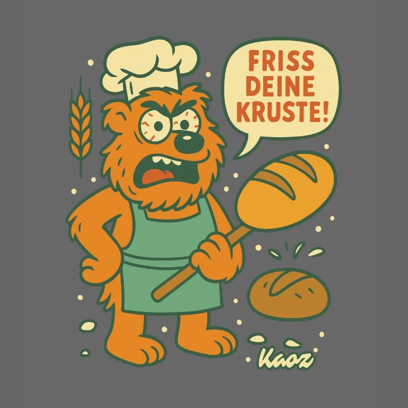 Wütender Bäcker Bär: Friss deine Kruste!