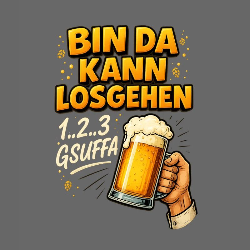 Bin da kann losgehen – Bier-Design