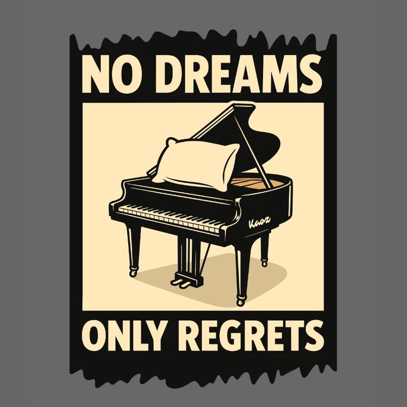 Piano à queue avec coussin