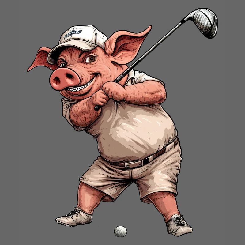 Cochon de golf