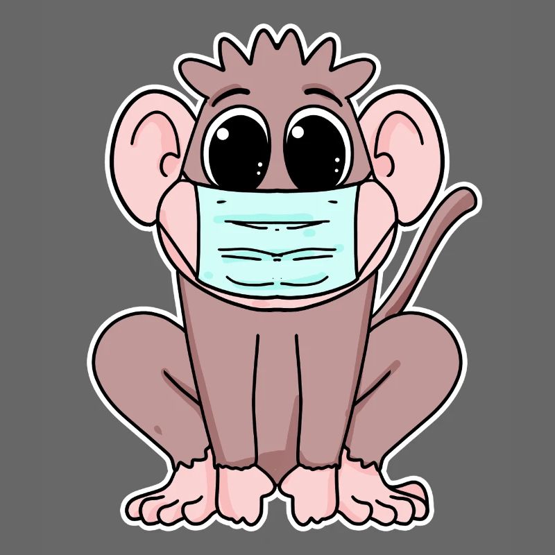 Affe mit Maske