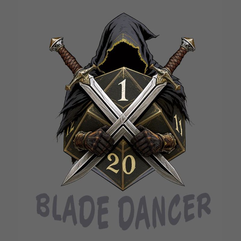 Blade Dancer – Kapuze mit zwei Schwertern