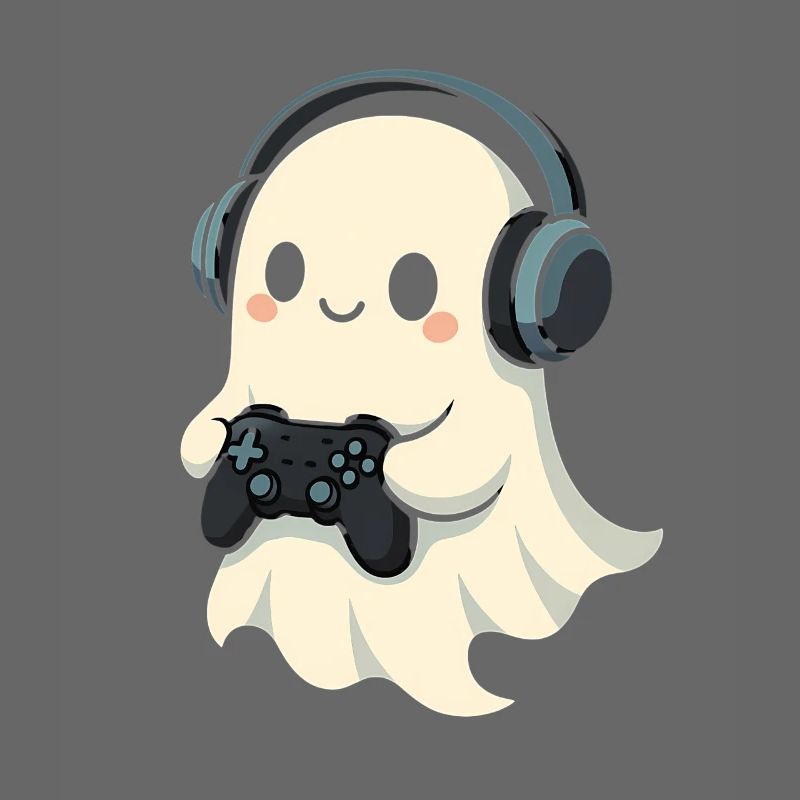 Geist mit Kopfhörer Spielcontroller