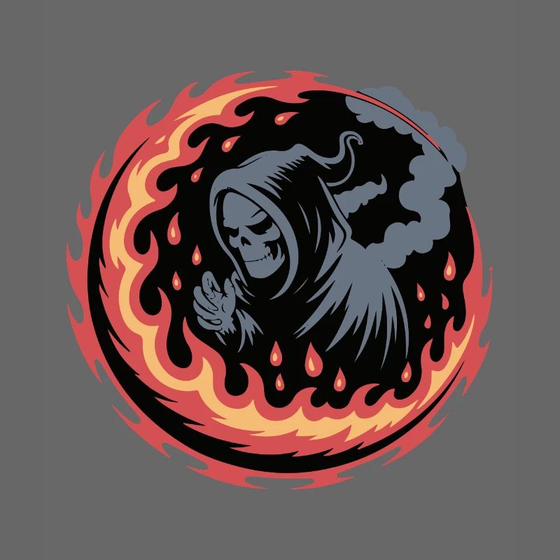 Flammender Sensenmann-Kreis