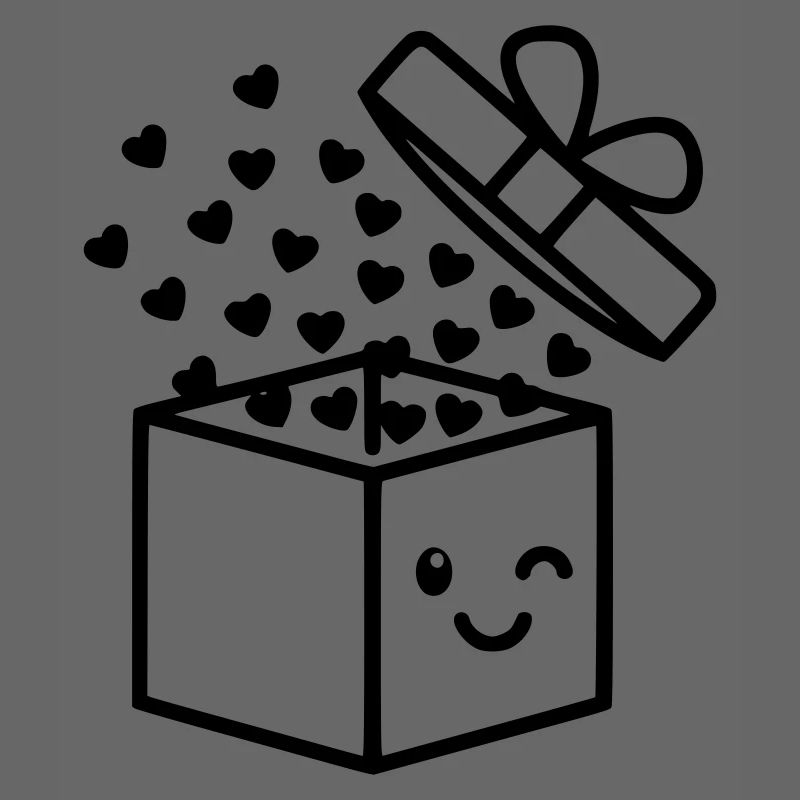 Geschenk voller Liebe | Süße Box mit Herzen
