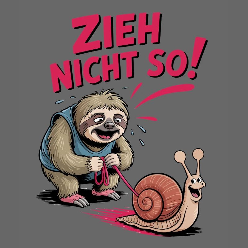 Don't Pull So Sloth Fun Sloth Saying
