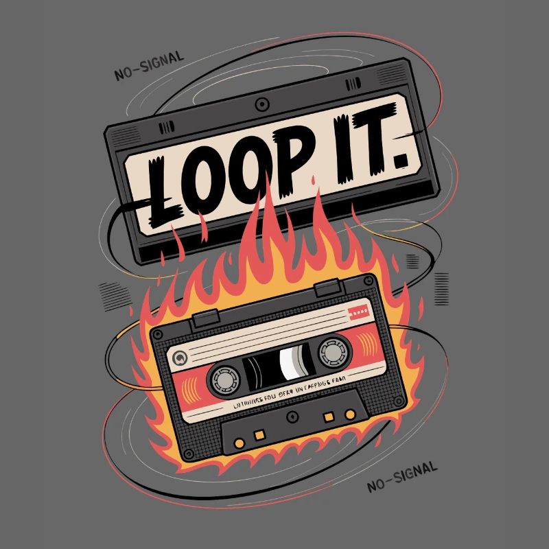 Loop It Flames Cassette