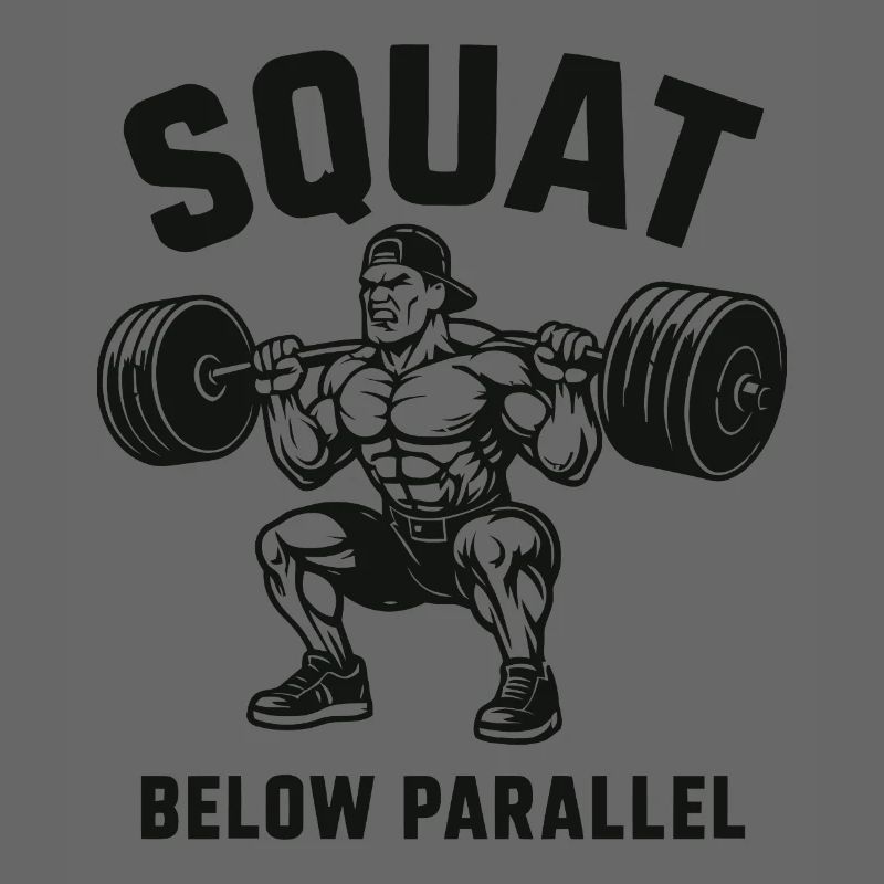 Squat Below Parallel Heavy Lifter