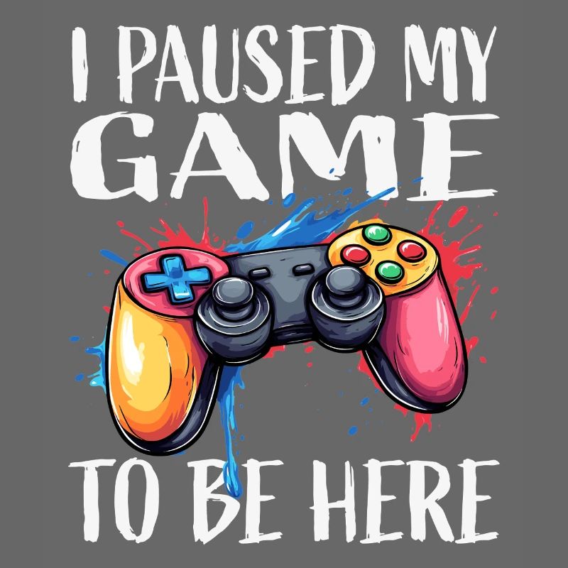 Gamer Pause Controller Color Explosion