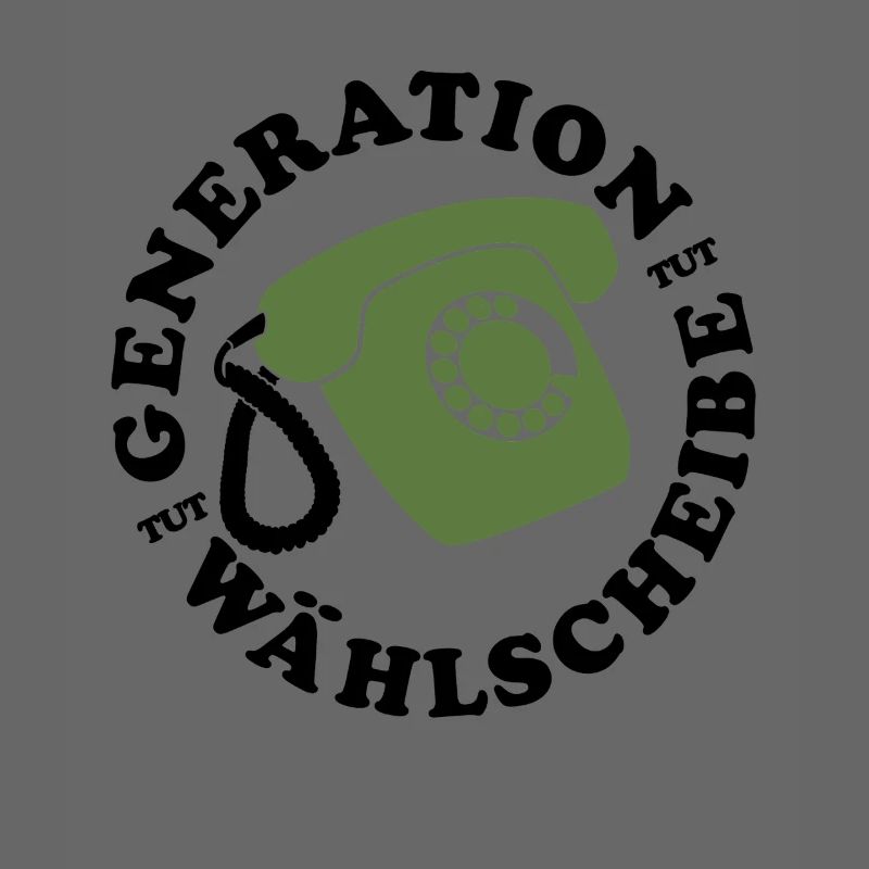 Generation Wählscheibe Festnetz Telefon