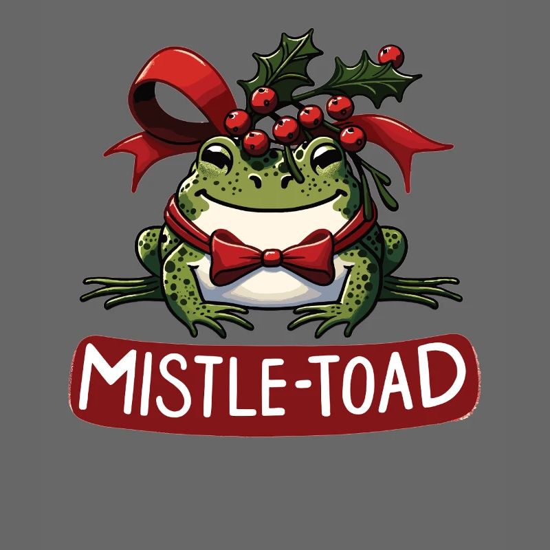 Gui et crapaud : jeu de mots drôle sur le crapaud de Noël