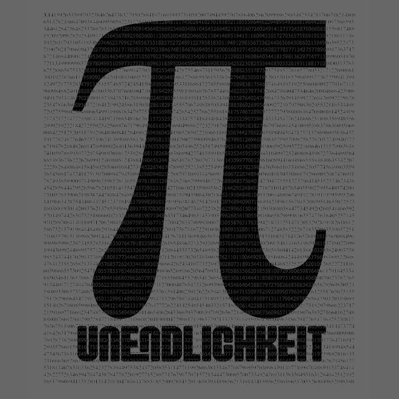 Pi Zeichen aus Zahlenmuster