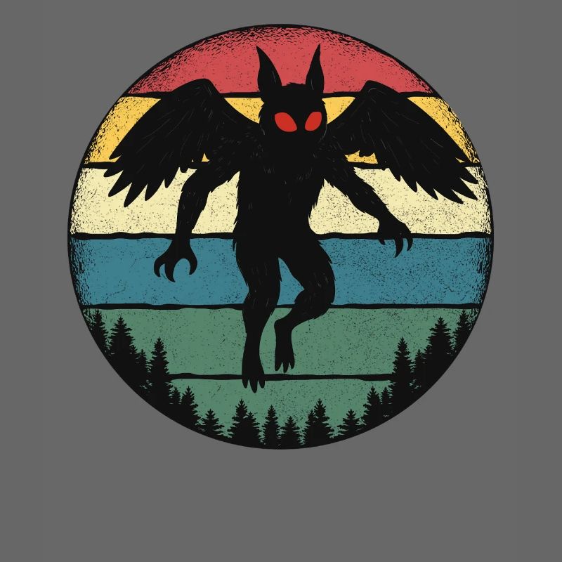 Mothman Retro Cryptid Legend