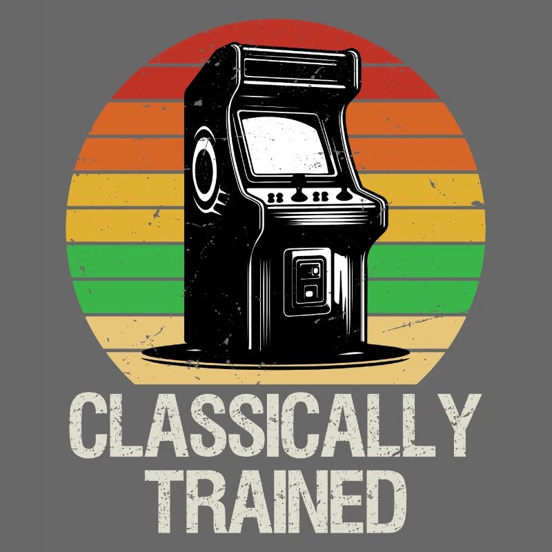 Retro Classically Trained Gaming Arcade Shirt Game
