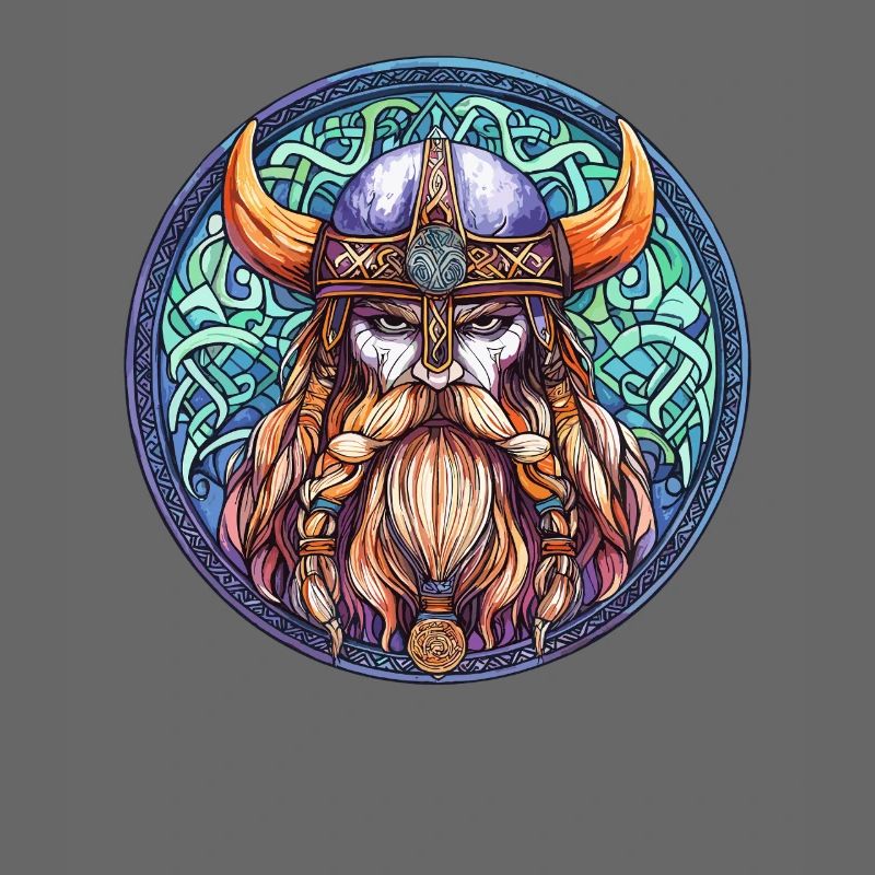 Viking Warrior Round Circle