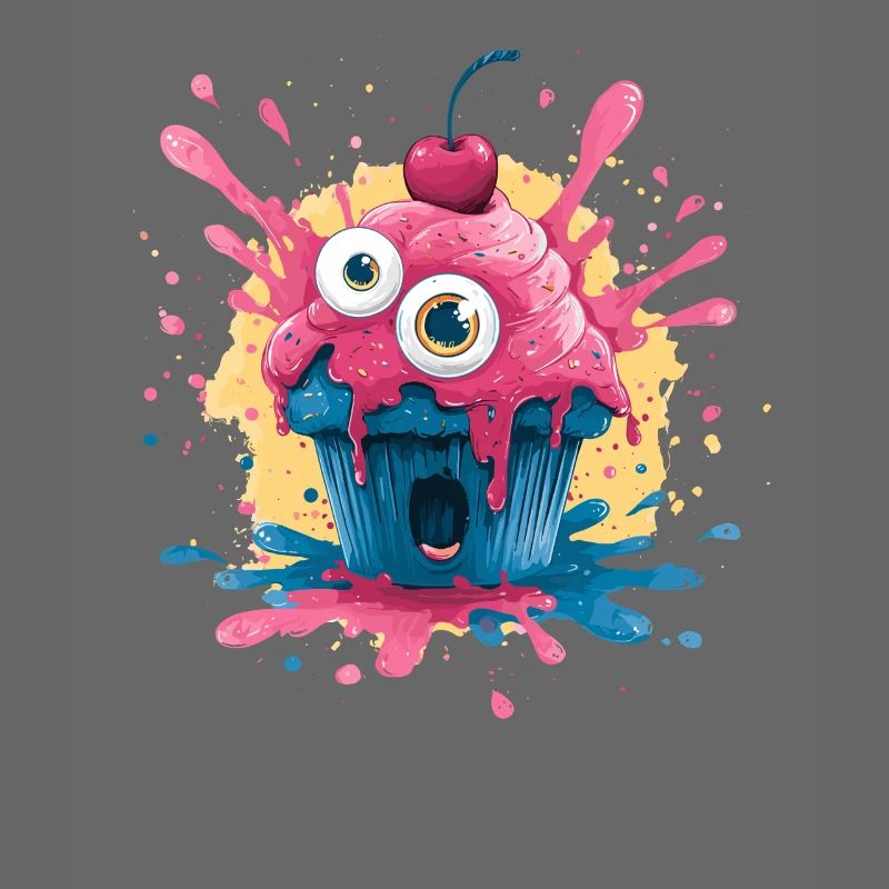 Kawaii Cupcake Farbexplosion