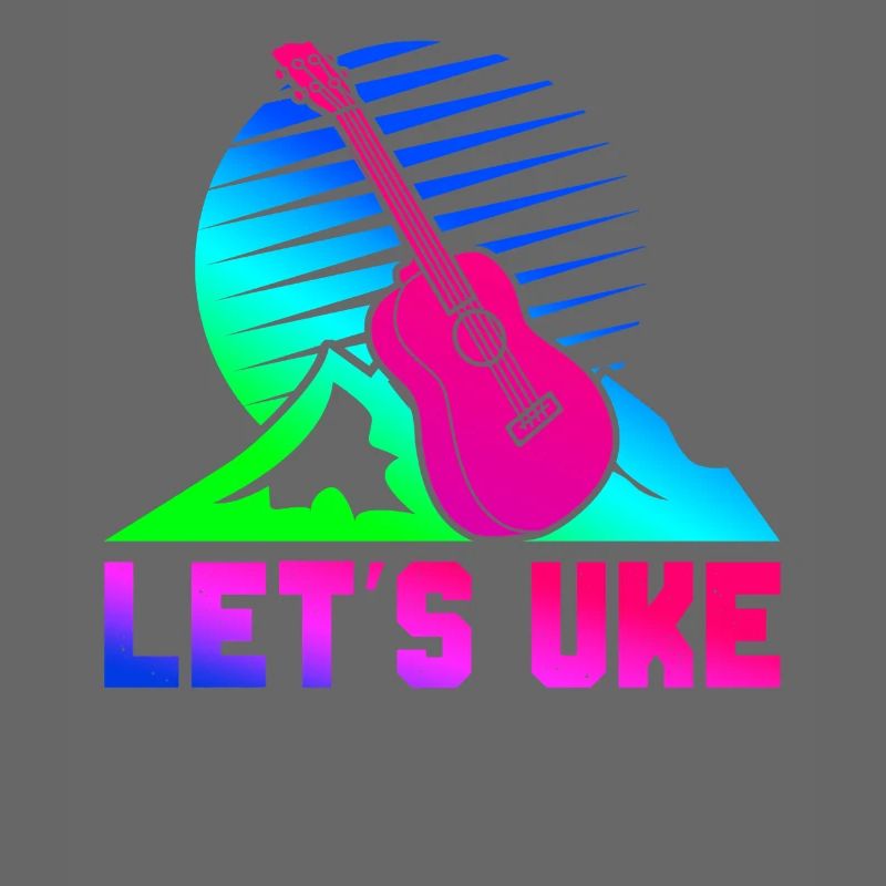 Hawaiian Ukulele Uke Retro 80s 90s