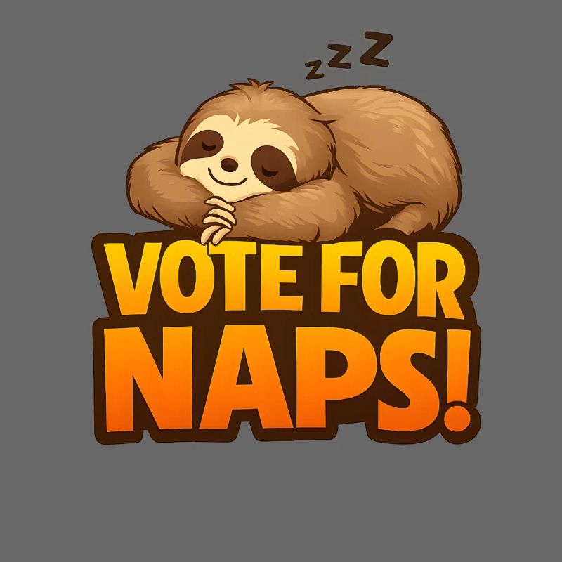 Vote For Naps Sleeper Sloth Design