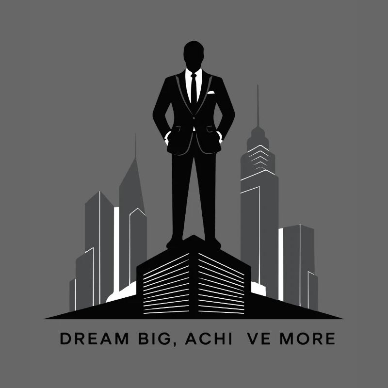 Executive Skyline Ambition Silhouette