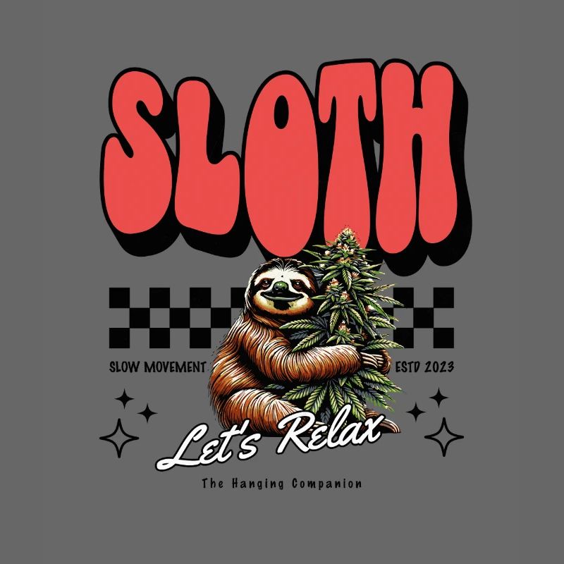 Sloth Relax – Chill Pattern Cannabis défectueux