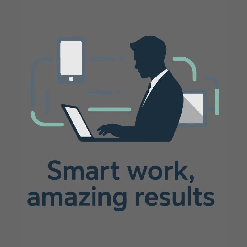 Silhouette de la technologie Smart Work