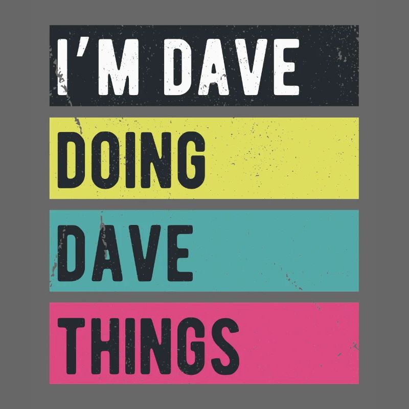 Ich bin Dave und mache Dave Things Retrofarben
