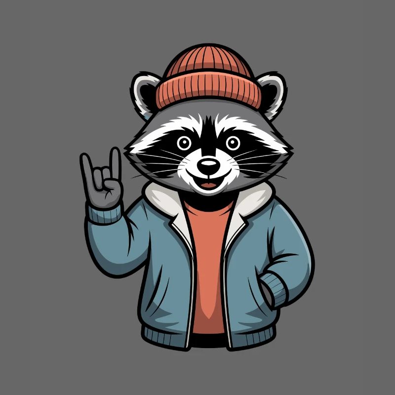 Rocker Waschbär