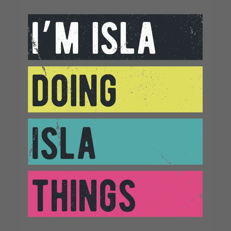 Ich bin Isla und mache Isla-Dinge in Retro-Farben