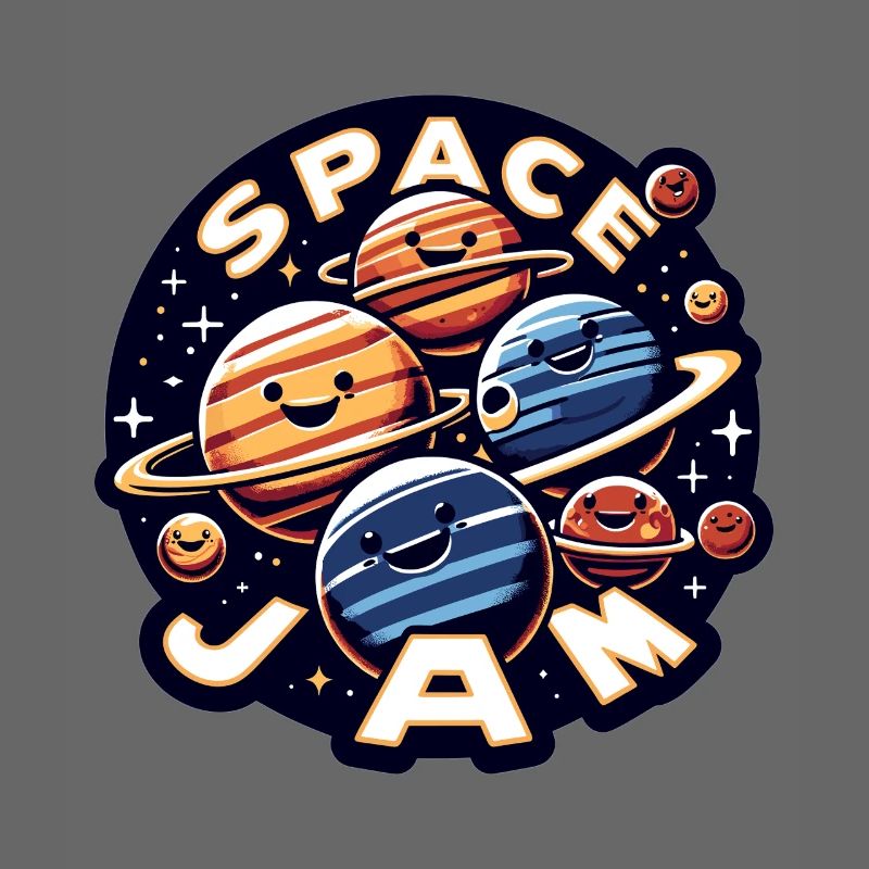 Laughing planets in space