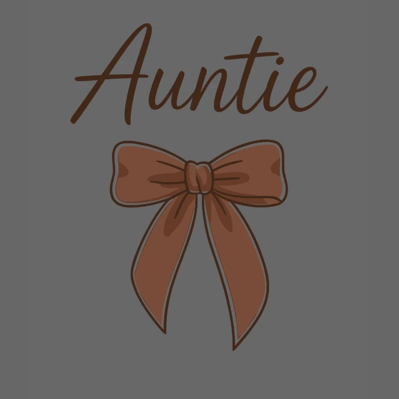 Auntie Bow - Braune Script Schleife