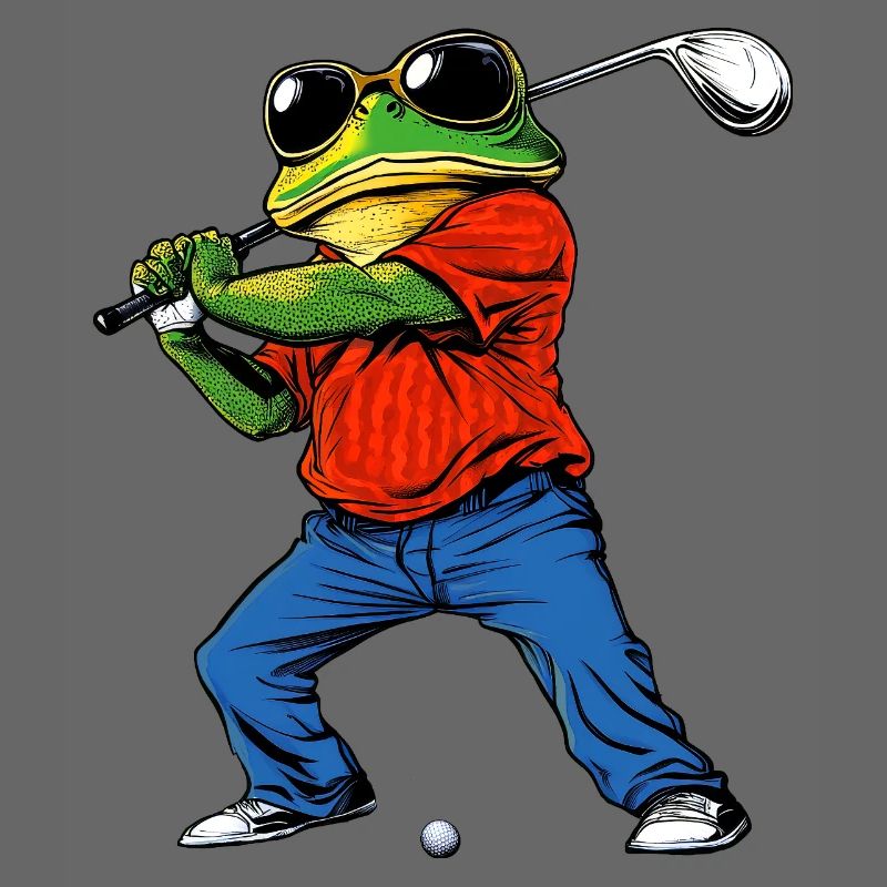 Grenouille golfeuse