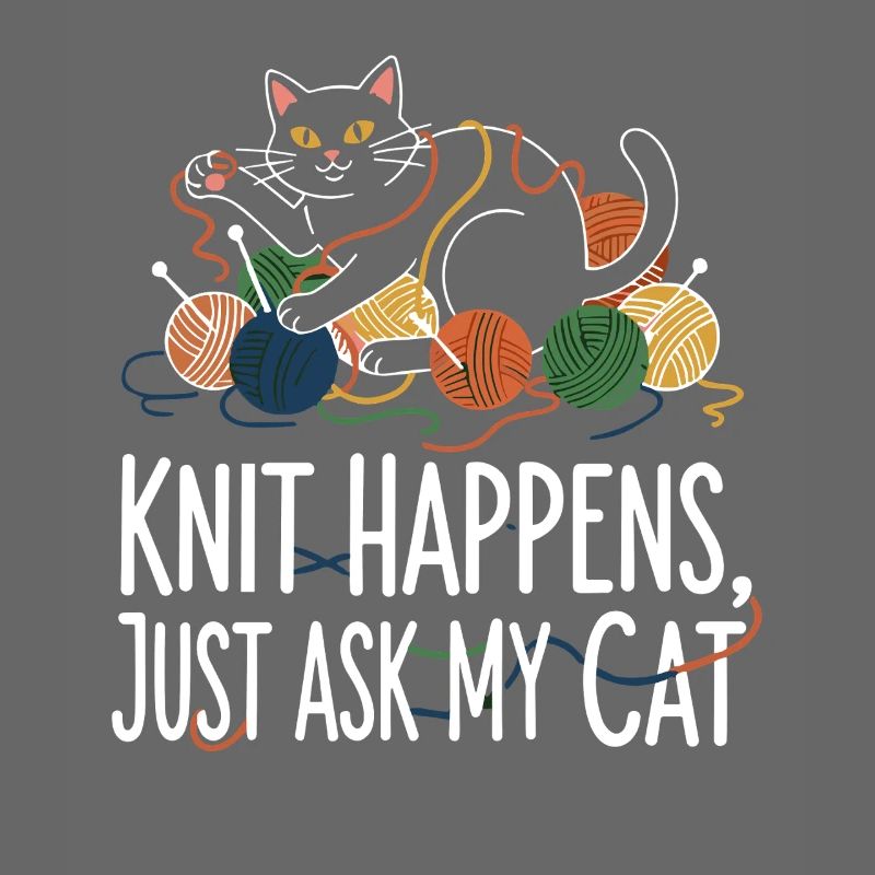 Le tricot arrive – Demandez à mon chat
