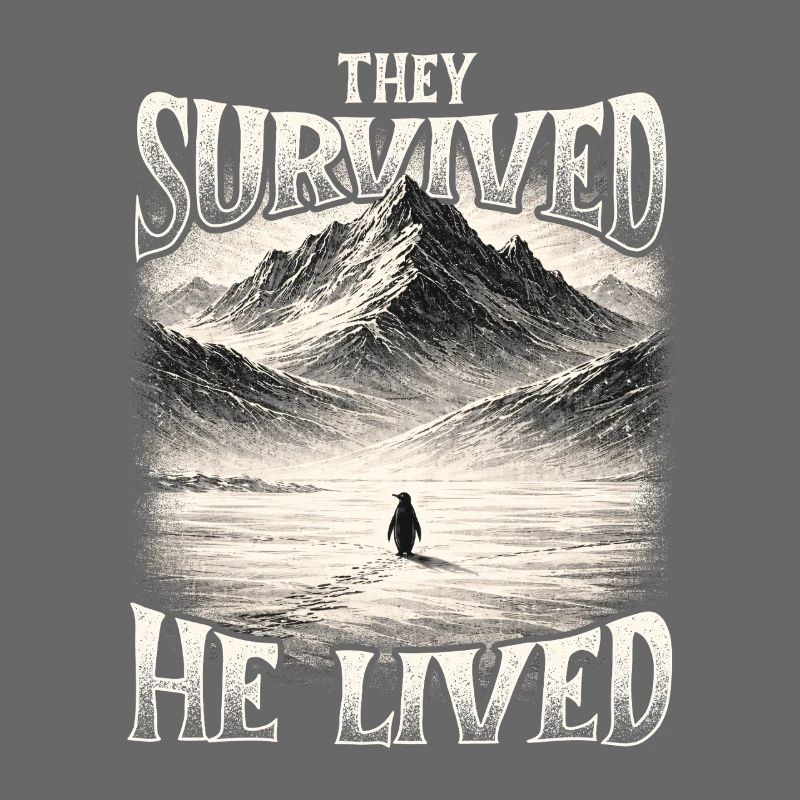 Sie überlebten He Lived Penguin Meme existenziell