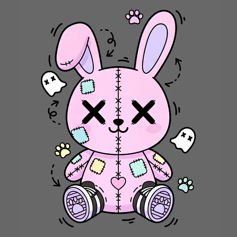 Goth Bunny Horror Rabbit Gothic Creepy Creepy