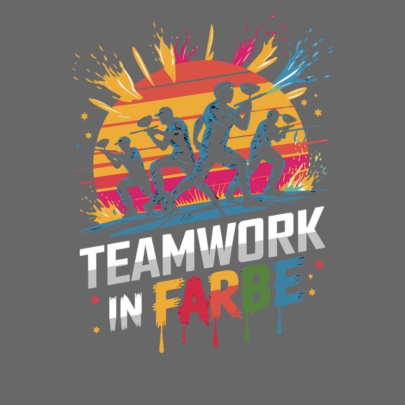  Teamwork In Farbe Maler Team Handwerker Lackierer