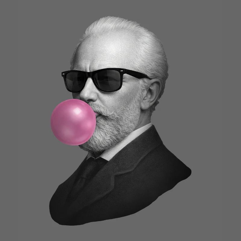 Retro Gentleman with Bubblegum