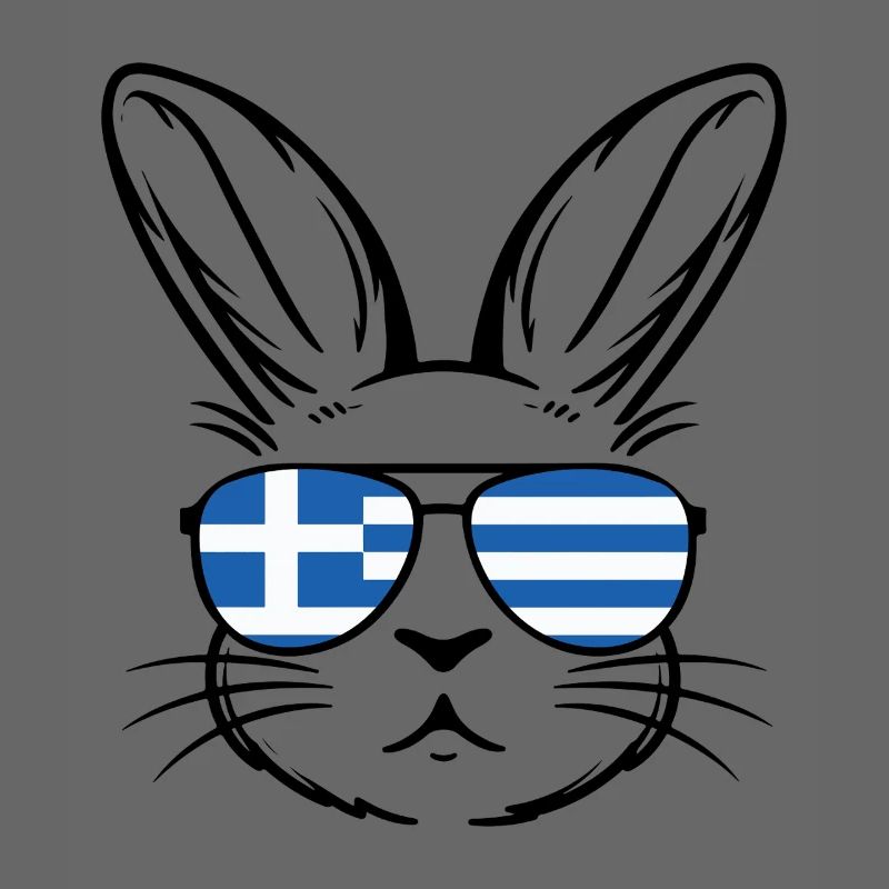 Greek Easter Greek Flag Easter Bunny