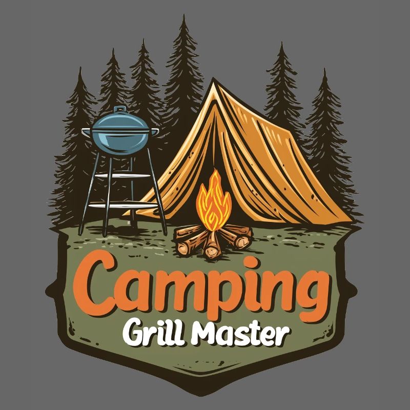Camping Grillen Spruch Camping Grill Master Camper