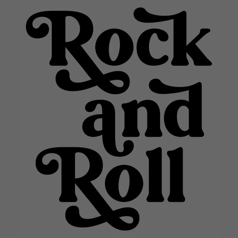 Conception typographique vintage rock and roll