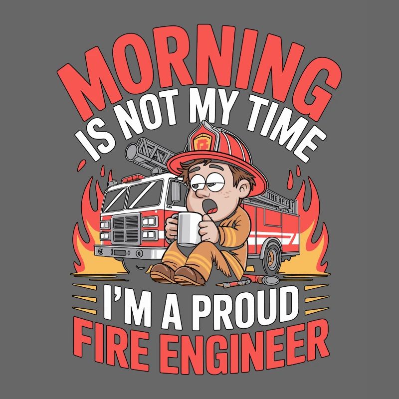 Fire Engineer Morning Is Not My Time Fire Service