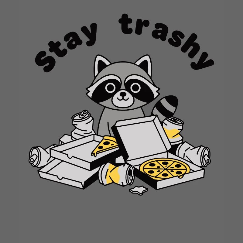 Reste un raton laveur trashy pizza panda trash