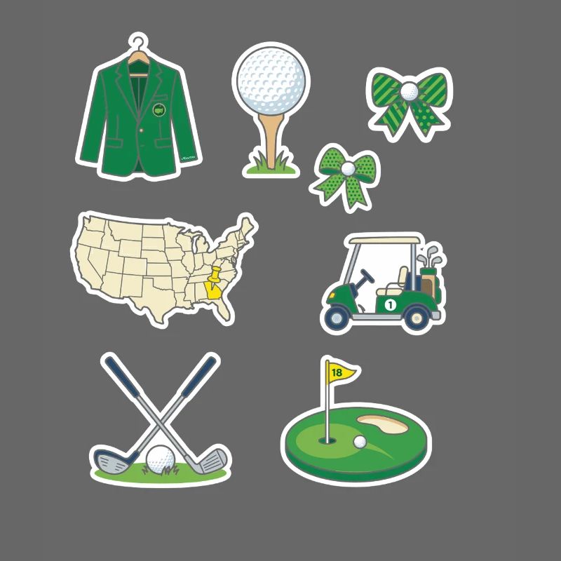 Ensemble d’autocollants Golf Universe
