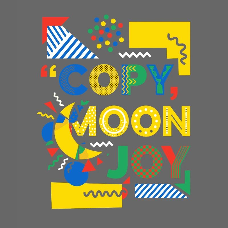 Explosion de couleurs de Moon Joy Pop Art