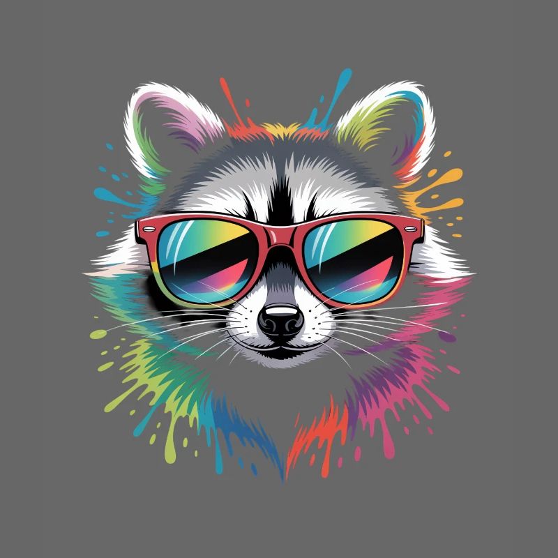 Rainbow Waschbär