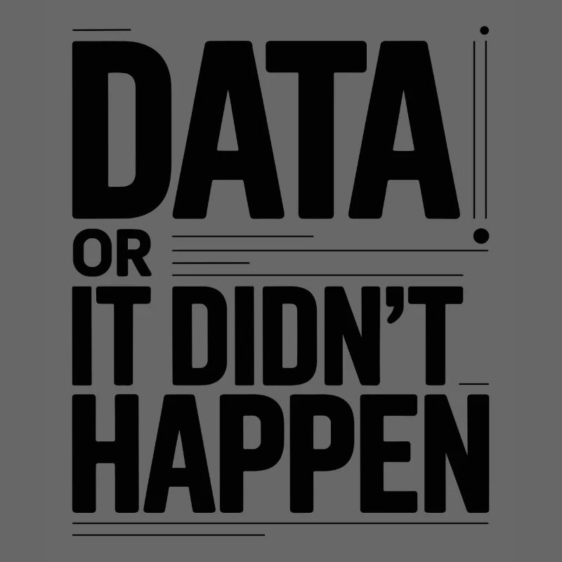 Data of het gebeurde niet Data nerd Spruch